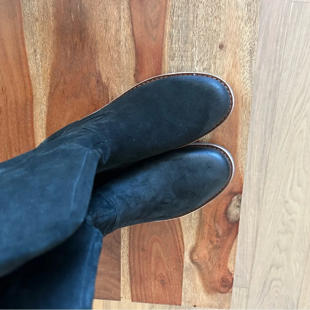 New Kork Ease Addison Suede Over The Knee Boots